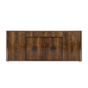 Modern European furniture - Glossy Wooden 4-Door Buffet - www.oroa.com