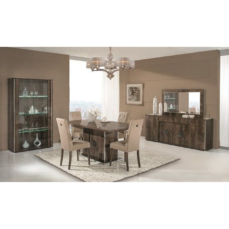 Glossy Wooden 4-Door Buffet | OROA Modern Athen