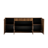 Glossy Wooden 4-Door Buffet | OROA Modern Athen