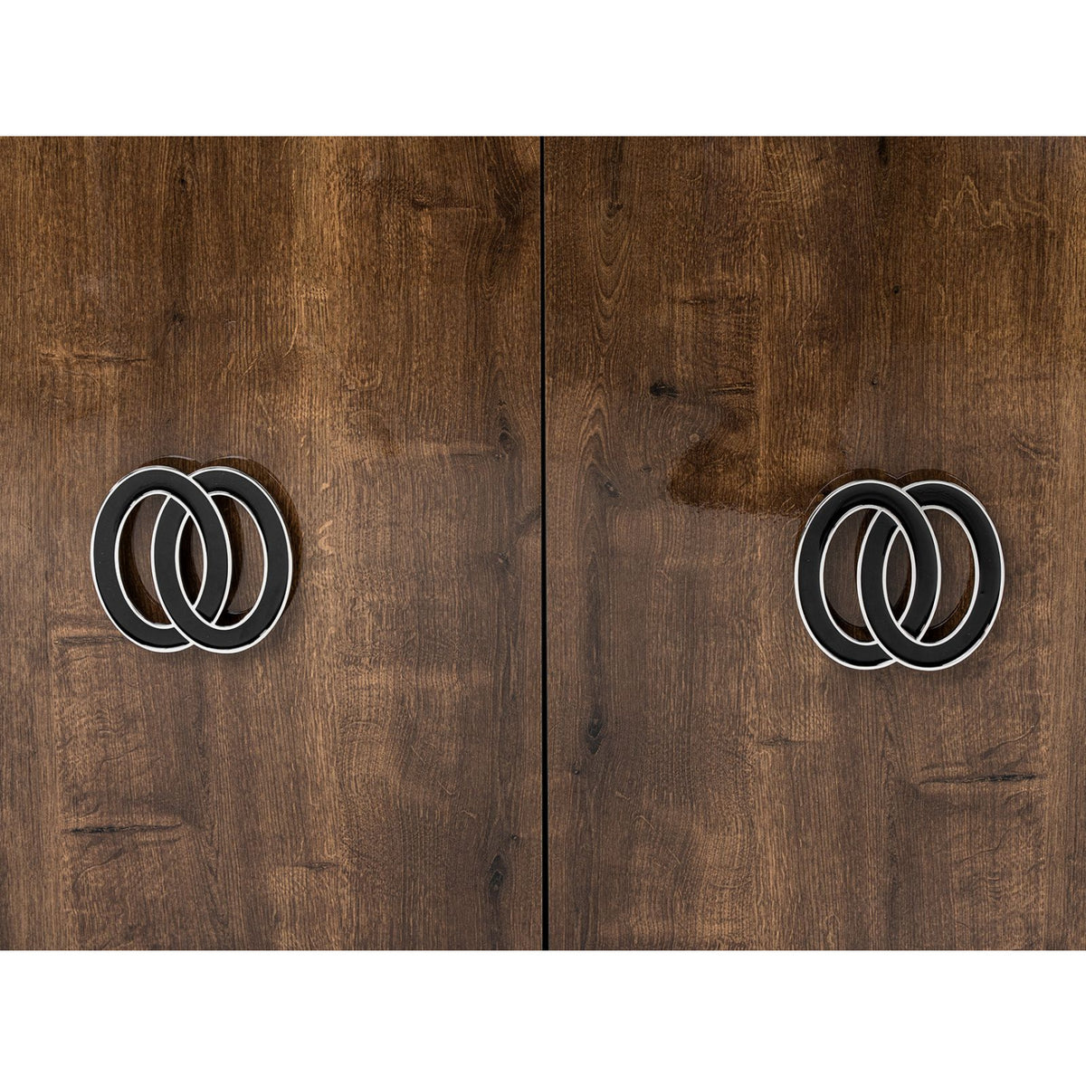 Glossy Wooden 4-Door Buffet | OROA Modern Athen