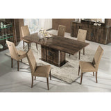 Glossy Wooden Extendable Dining Table | OROA Modern Athen
