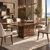 Glossy Wooden Extendable Dining Table | OROA Modern Athen