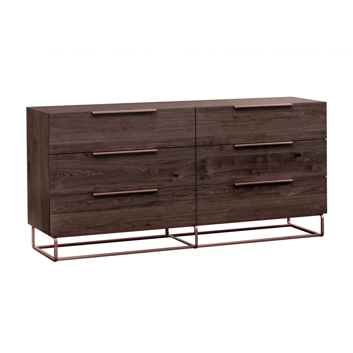 Dark Oak 6-Drawer Dresser | OROA Modern Benzon