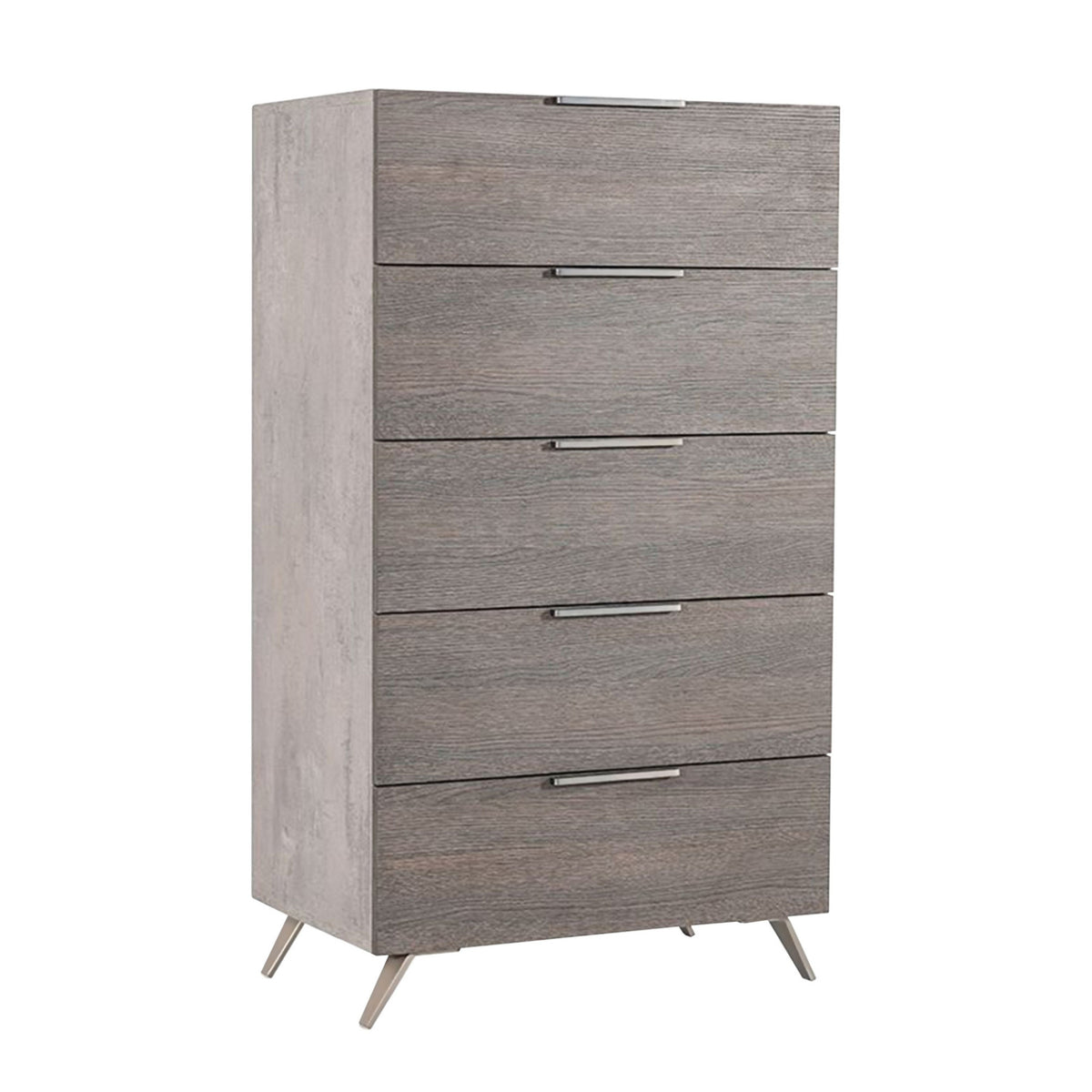 5-Drawer Gray Chest | OROA Modern Bronx