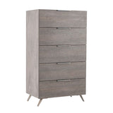 5-Drawer Gray Chest | OROA Modern Bronx