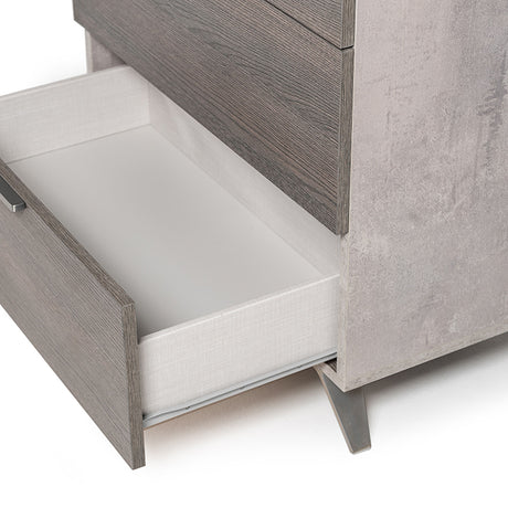 5-Drawer Gray Chest | OROA Modern Bronx