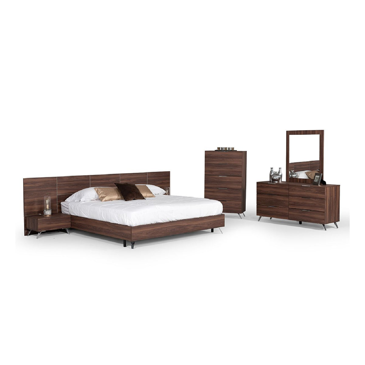 6-Drawer Walnut Dresser | OROA Modern Brooklyn