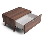 1-Drawer Walnut Nightstand | OROA Modern Brooklyn