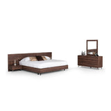 1-Drawer Walnut Nightstand | OROA Modern Brooklyn