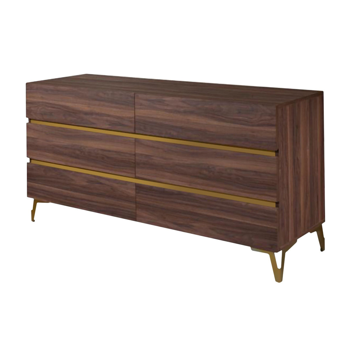 Walnut 6-Drawer Dresser | OROA Modern Calabria