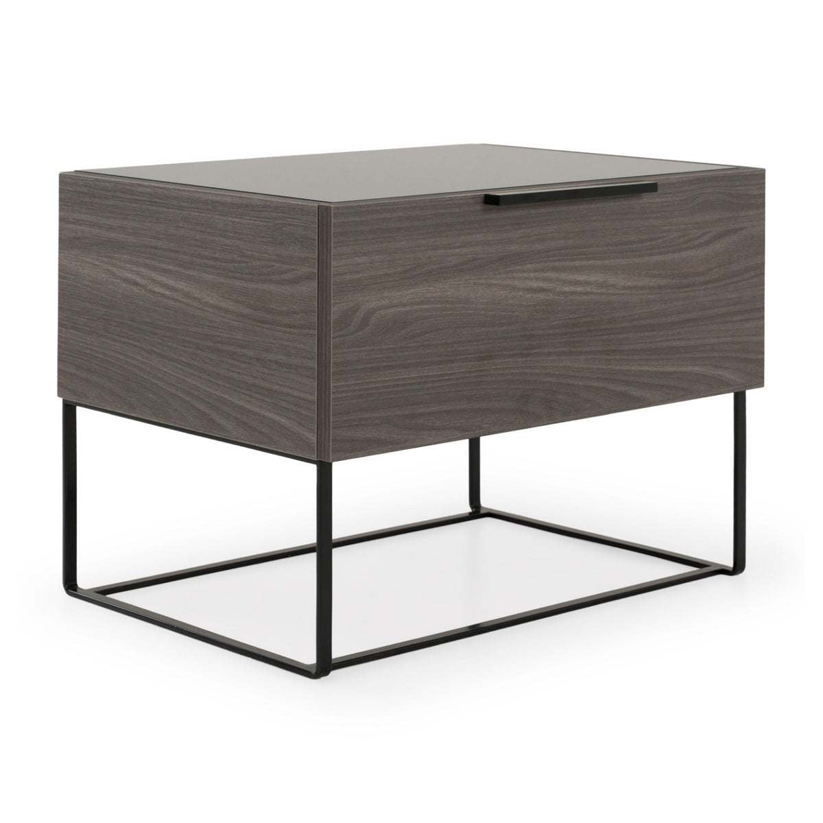 Modern European furniture - Gray Bed with Nightstands - www.oroa.com