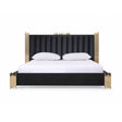 Modern European furniture - Black & Gold Bed - www.oroa.com