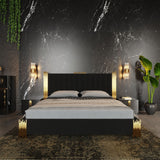 Modern European furniture - Black & Gold Bed - www.oroa.com