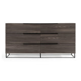 Gray Oak 6-Drawer Dresser | OROA Modern Enzo
