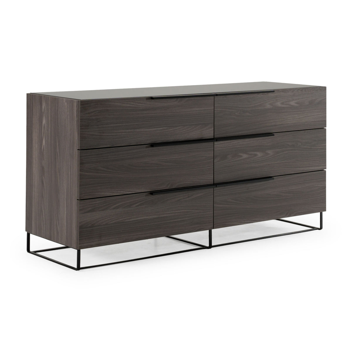 Gray Oak 6-Drawer Dresser | OROA Modern Enzo