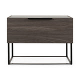 Gray Oak 1-Drawer Nightstand | OROA Modern Enzo