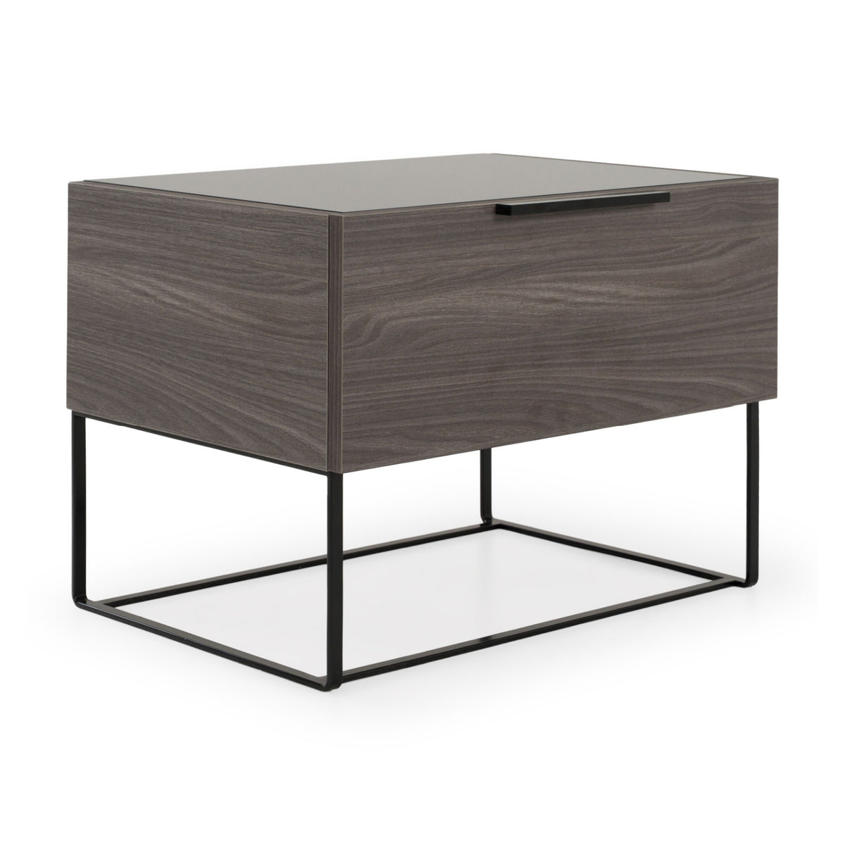 Gray Oak 1-Drawer Nightstand | OROA Modern Enzo