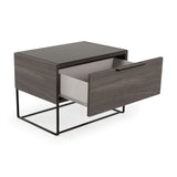 Gray Oak 1-Drawer Nightstand | OROA Modern Enzo