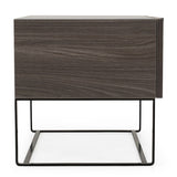 Gray Oak 1-Drawer Nightstand | OROA Modern Enzo