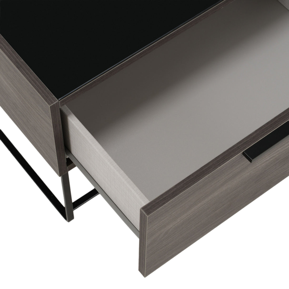 Gray Oak 1-Drawer Nightstand | OROA Modern Enzo