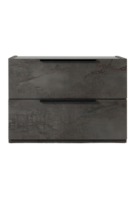 Volcano Oxide 2-Drawer Nightstand | OROA Modern Ferrara | Oroa.com