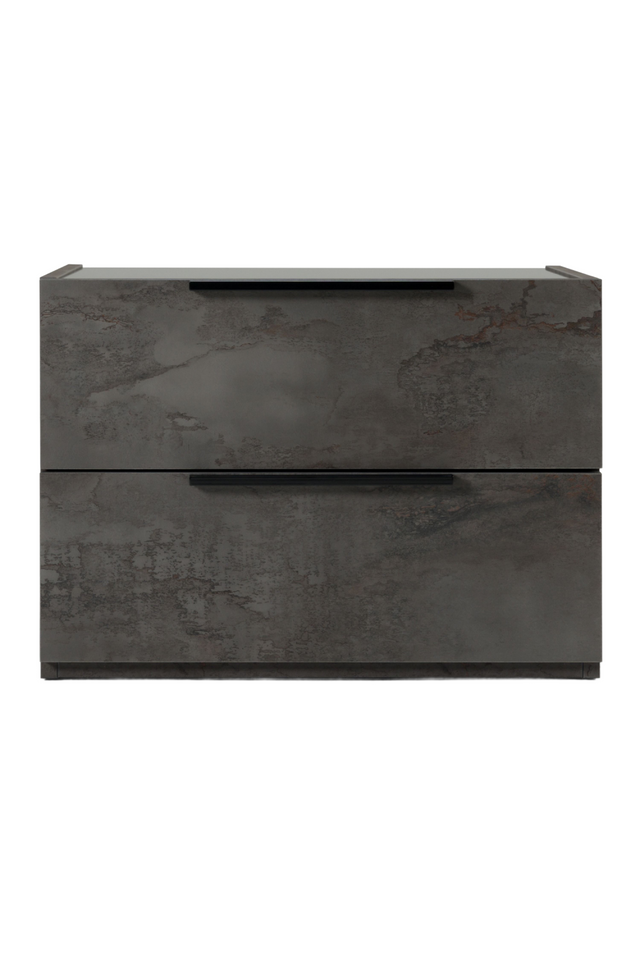 Volcano Oxide 2-Drawer Nightstand | OROA Modern Ferrara | Oroa.com