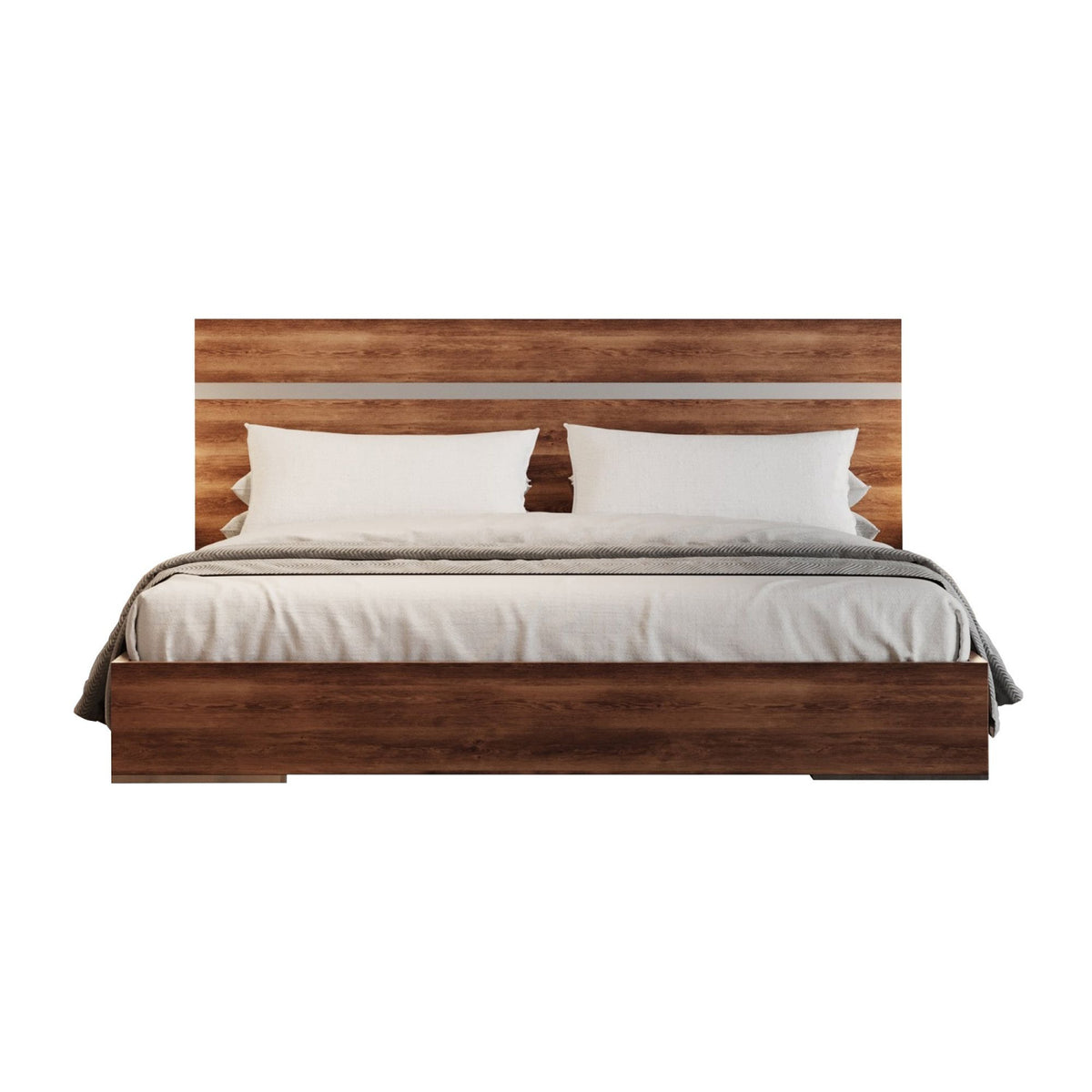 Modern European furniture - Light Oak Bed - www.oroa.com