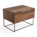 Light Oak 1-Drawer Nightstand | OROA Modern Lorenzo