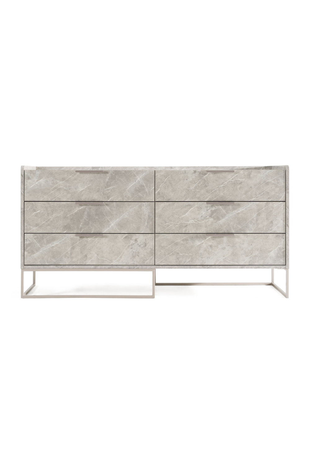 Gray Marble 6-Drawer Dresser | OROA Modern Marbella | Oroa.com