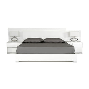 Modern European furniture - White Crocodile Leather Inspired Bed - www.oroa.com
