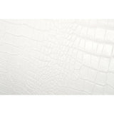 White Crocodile Leather Inspired Bed | OROA Modern Monza