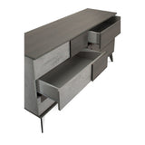Matte Gray 6-Drawer Dresser | OROA Modern Palermo