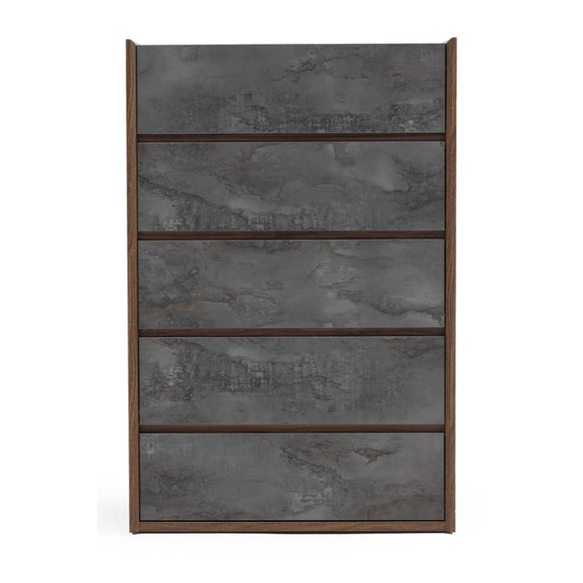 Gray Stucco 5-Drawer Chest by OROA Modern Rado