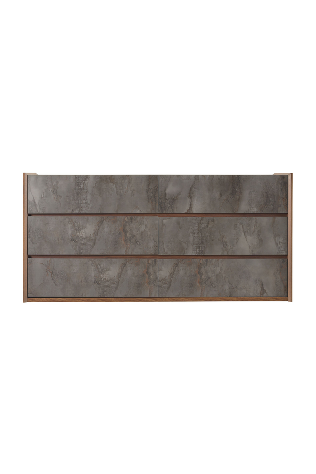 Gray Stucco 6-Drawer Dresser | OROA Modern Rado | Oroa.com
