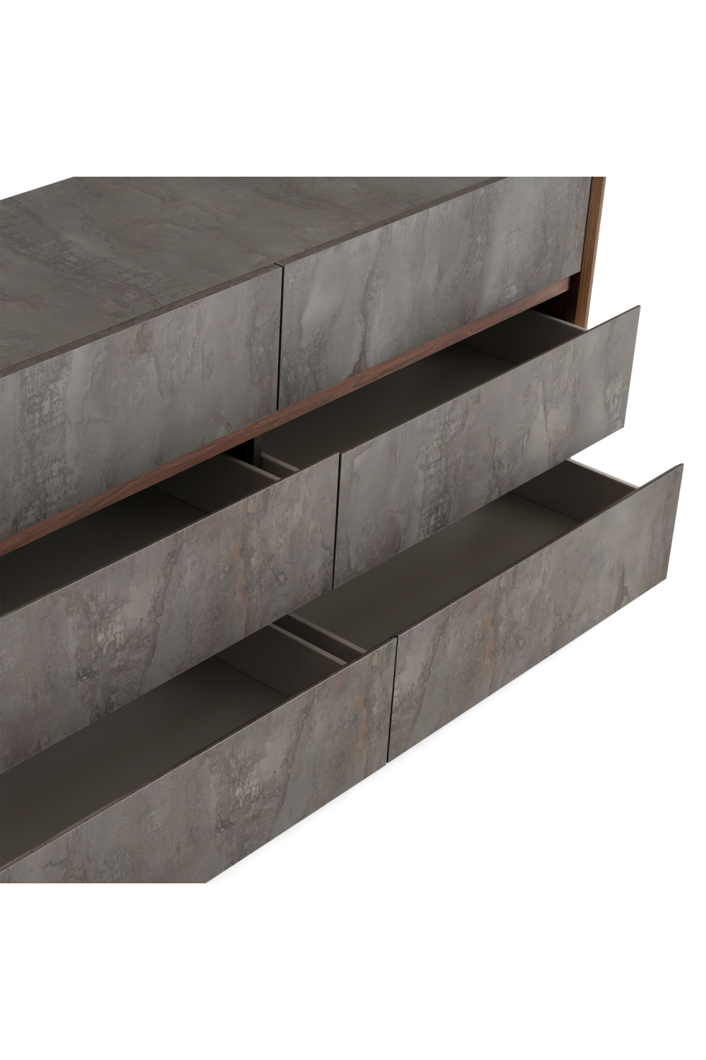 Gray Stucco 6-Drawer Dresser | OROA Modern Rado | Oroa.com