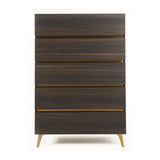 Dark Eucalyptus 5-Drawer Chest | OROA Modern Velondra
