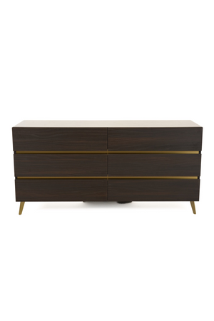 Dark Eucalyptus 6-Drawer Dresser | OROA Modern Velondra | Oroa.com