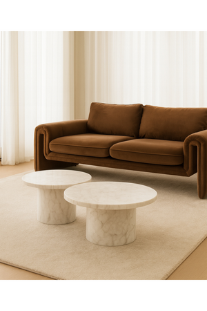 Brown Velvet Sofa | OROA Modern Bentley | Oroa.com