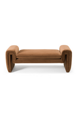 Modern or European furniture - Brown Velvet Bench - link to oroa.com