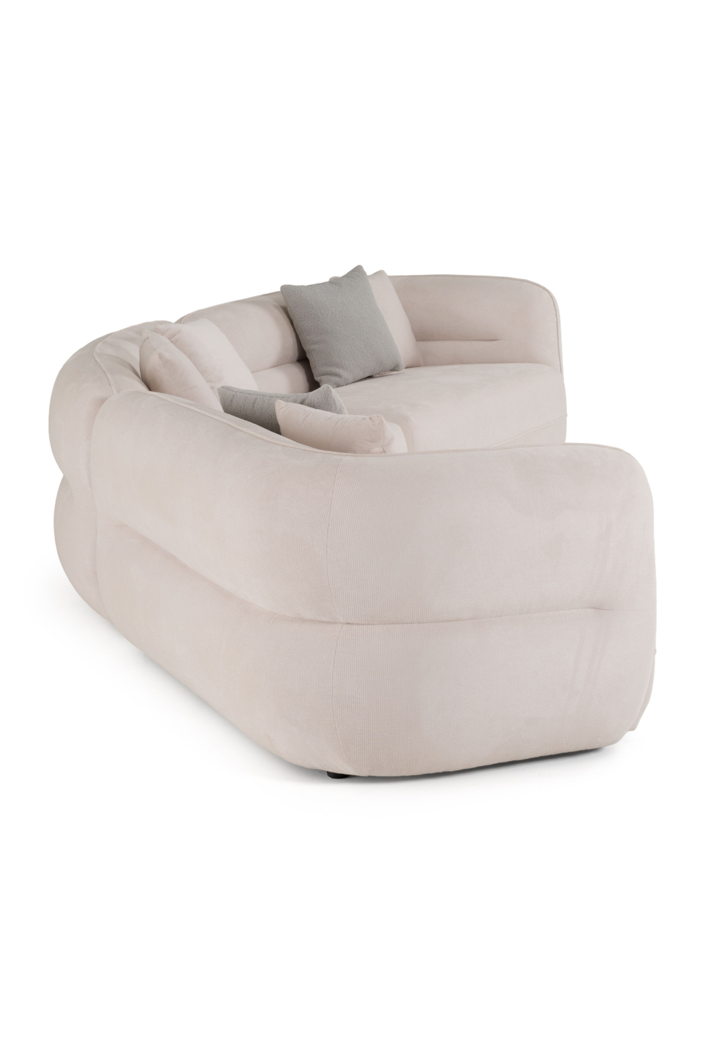 White Curved Sectional Sofa | OROA Modern Gypsy | Oroa.com