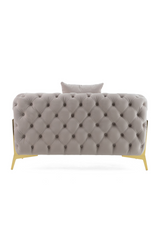 Button-Tufted Velvet Lounge Chair | OROA Modern Clarice | Oroa.com