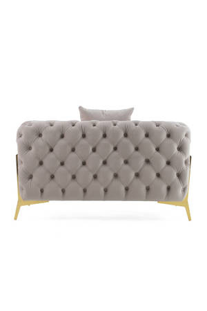 Button-Tufted Velvet Lounge Chair | OROA Modern Clarice | Oroa.com
