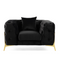 Button-Tufted Velvet Lounge Chair | OROA Modern Clarice | Oroa.com
