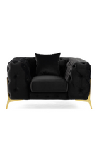 Button-Tufted Velvet Lounge Chair | OROA Modern Clarice | Oroa.com