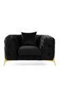 Button-Tufted Velvet Lounge Chair | OROA Modern Clarice | Oroa.com