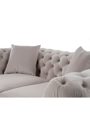 Button-Tufted Velvet Loveseat | OROA Modern Clarice | Oroa.com