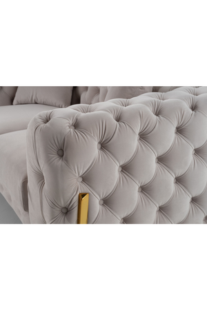 Button-Tufted Velvet Loveseat | OROA Modern Clarice | Oroa.com