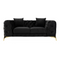 Button-Tufted Velvet Loveseat | OROA Modern Clarice | Oroa.com