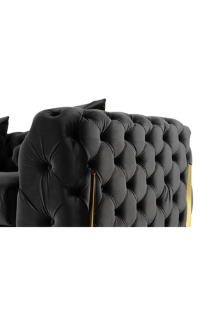 Button-Tufted Velvet Loveseat | OROA Modern Clarice | Oroa.com