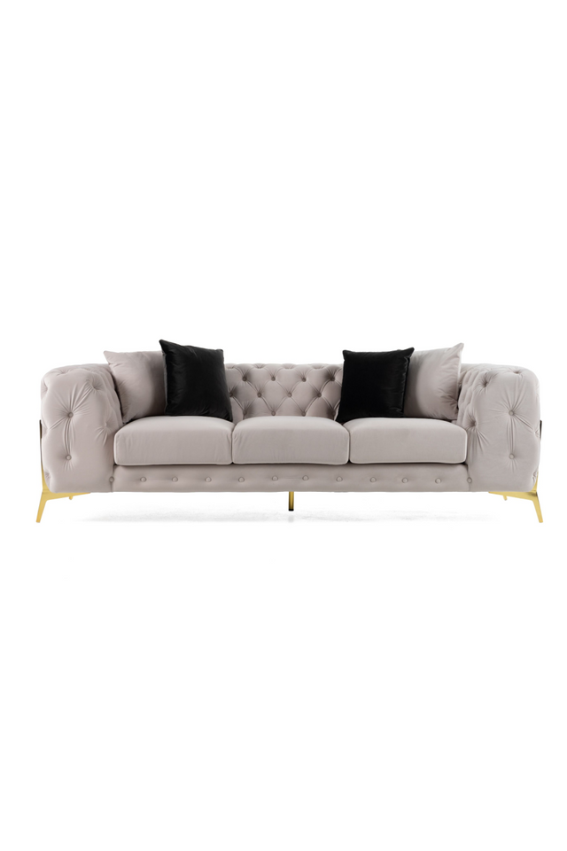 Button-Tufted Velvet Sofa | OROA Modern Clarice | Oroa.com